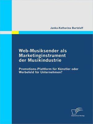 cover image of Web-Musiksender als Marketinginstrument der Musikindustrie